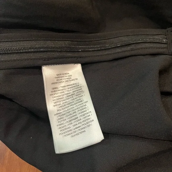 LAUREN Ralph Lauren Sequin Skirt Black Beaded A-Line Mini Midi Party New Size 14 - Picture 6 of 10